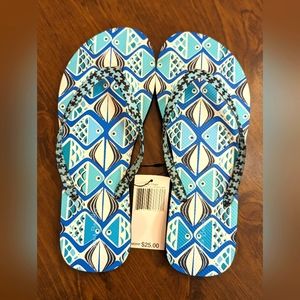 Vera Bradley Flip Flops NWT Size L 9-10 Womens